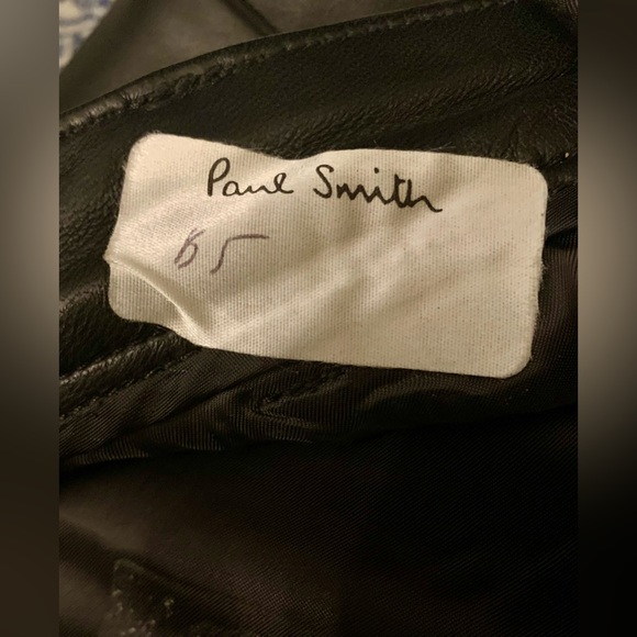 Paul Smith *RARE* Moto Leather Trousers Size 30/31 Silver Zips “Look 46” AW19 - Picture 11 of 17